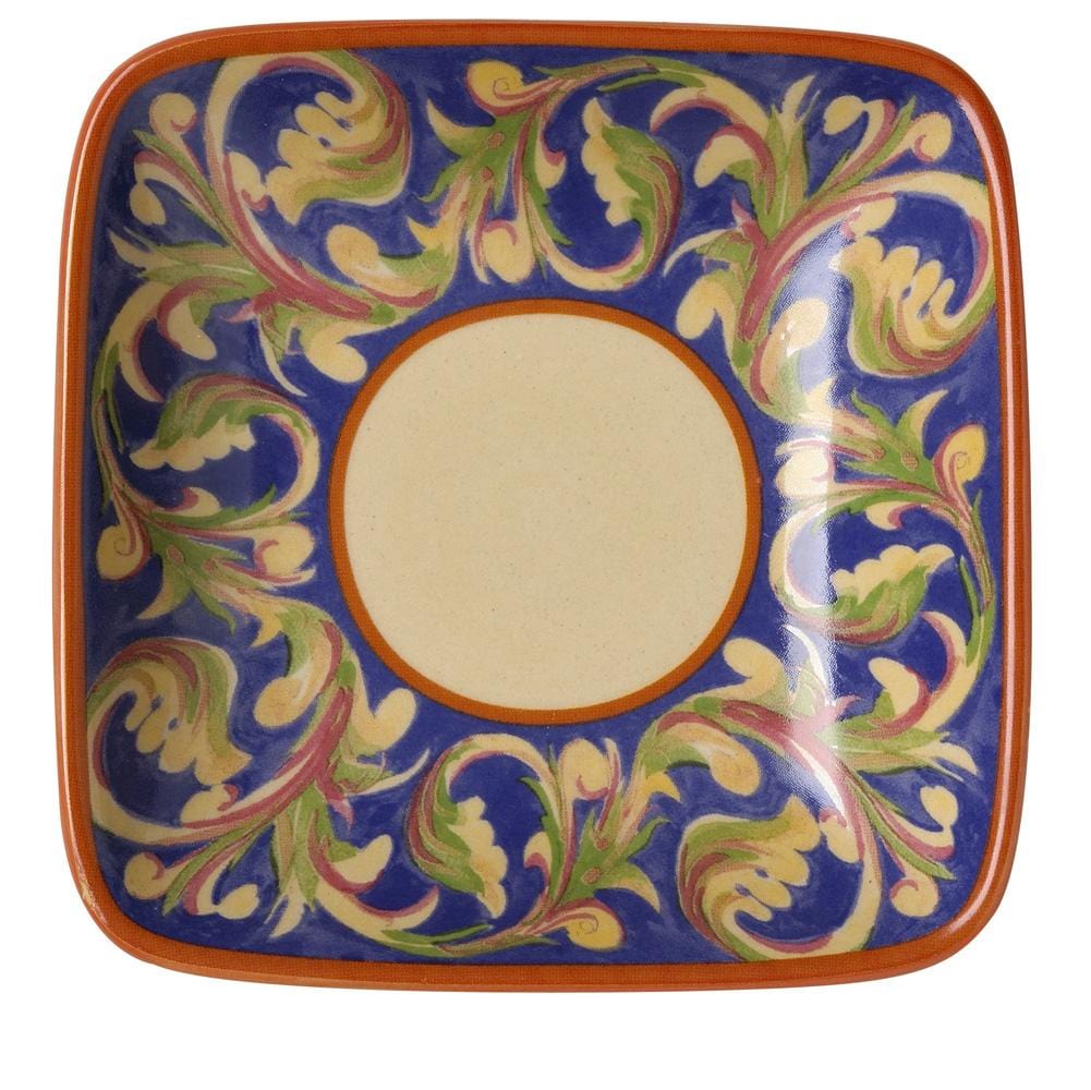 Villa Della Luna Square Ceramic Wine Tapas Plate