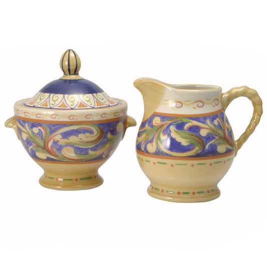 Villa Della Luna Sugar Bowl And Creamer Set