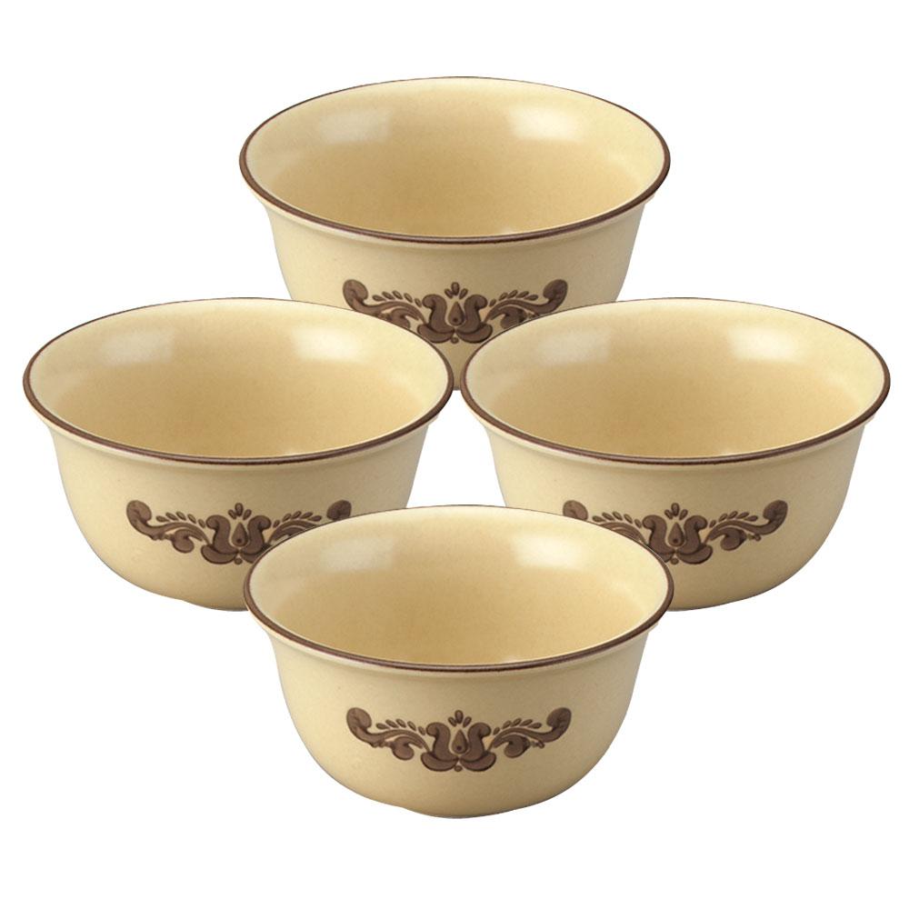 Village Set Of 4 Deep Soup Cereal Bowls