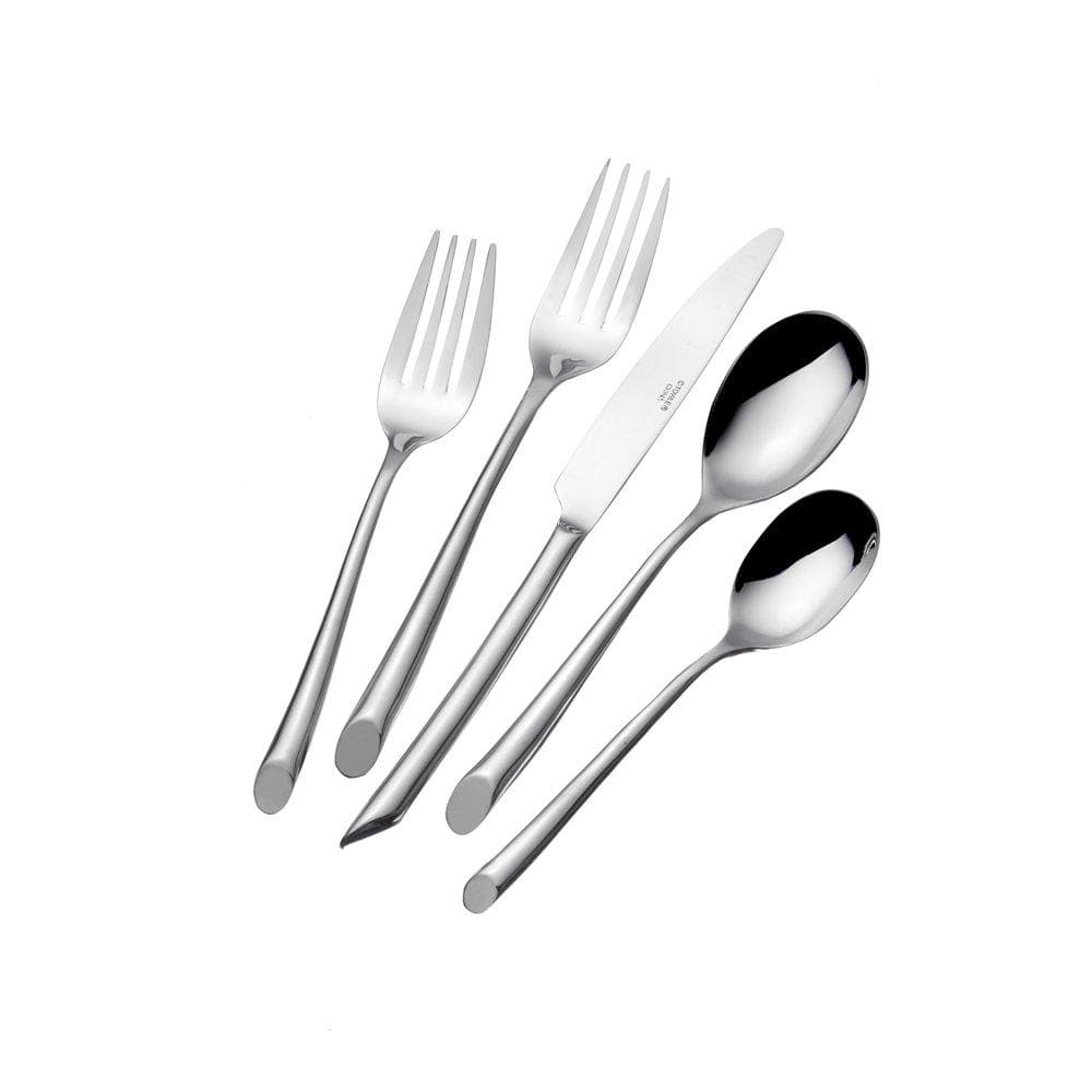 Wave Forged 42 Piece Flatware Set, Service For 8