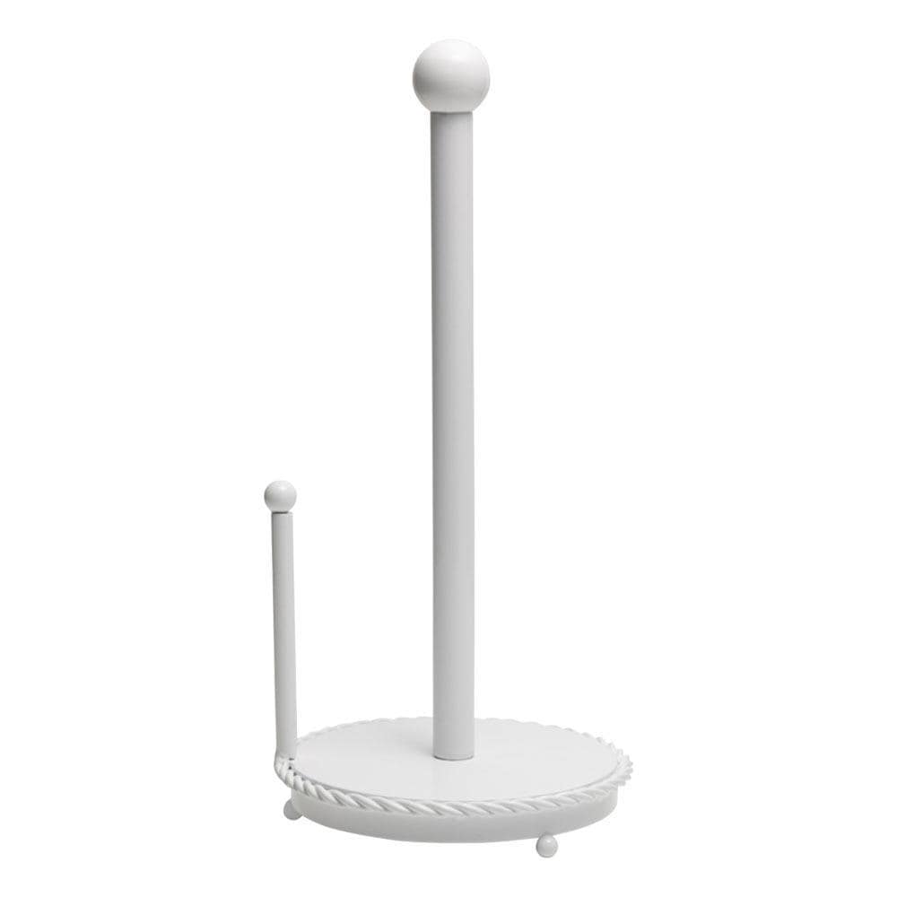 White Rope Paper Towel Holder