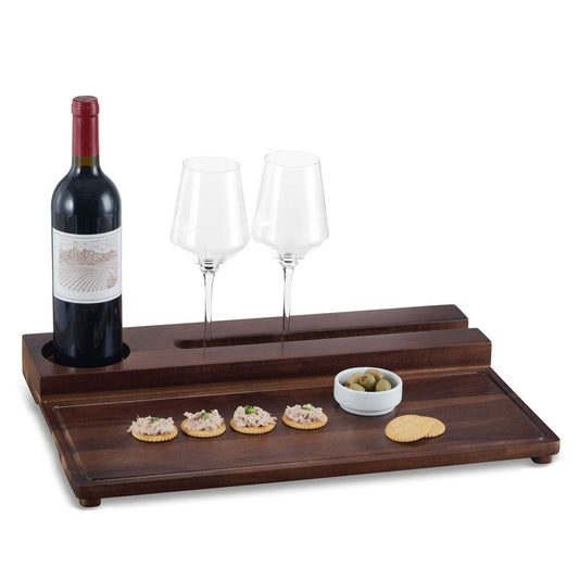 Wine And Charcuterie Wood Serve Tray