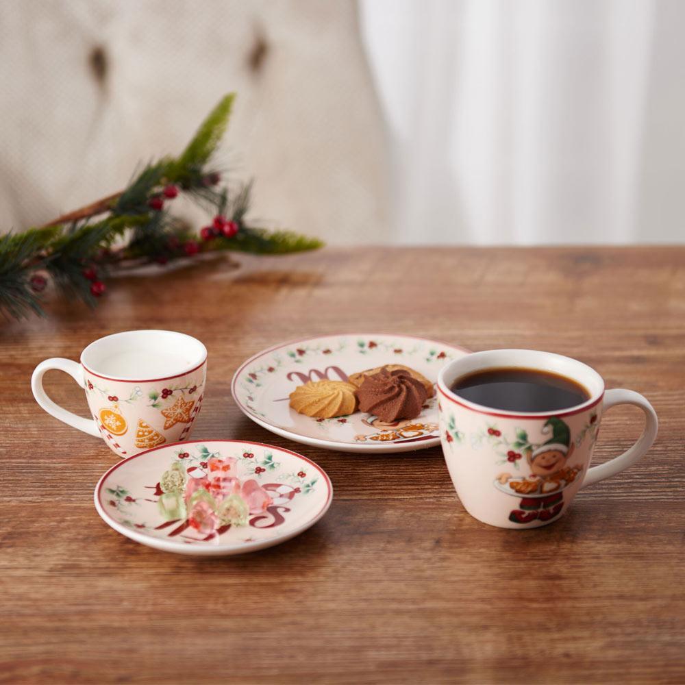 Winterberry 4 Piece Elf Cookie Plate And Mug Gift Set