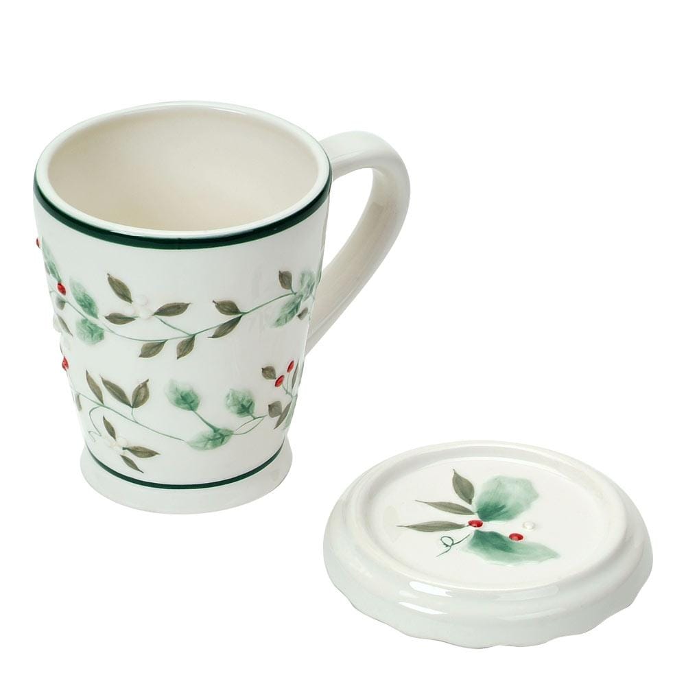 Winterberry Covered Mug With Tea Infuser