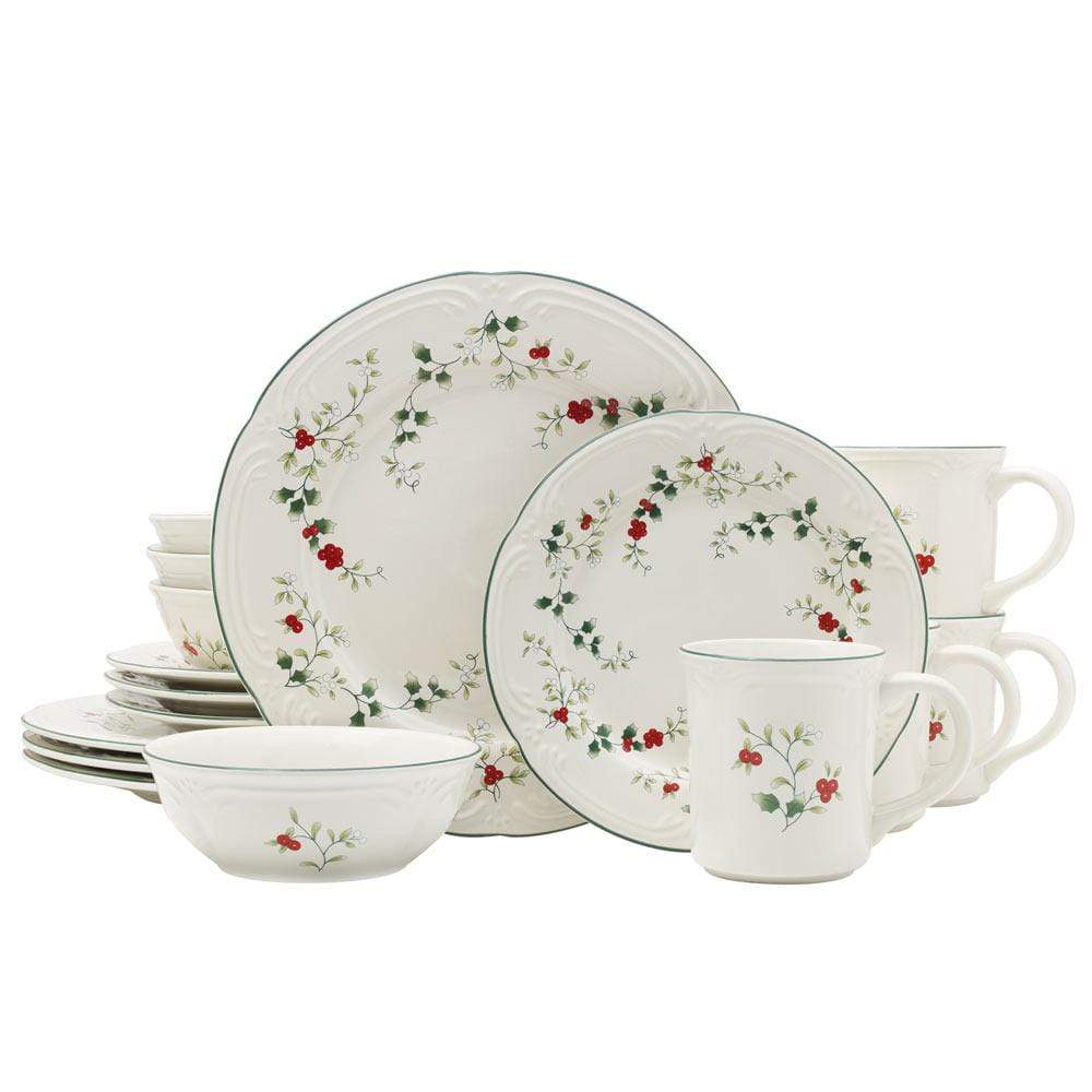 Winterberry 16 Piece Dinnerware Set, Service For 4