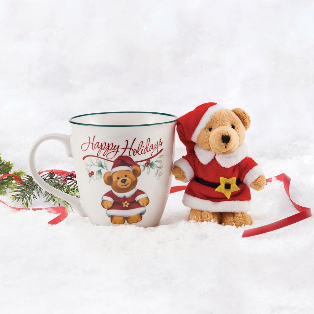 Winterberry Mug With Teddy Bear