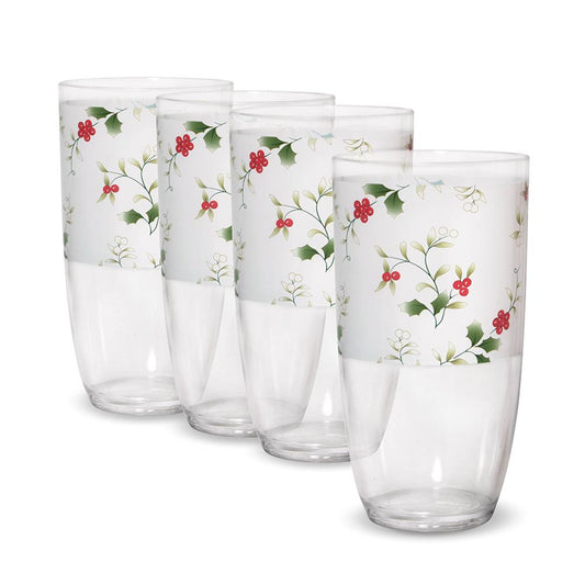 Winterberry Set Of 4 Acrylic Tumblers