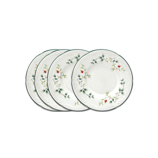 Winterberry Set Of 4 Appetizer Plates