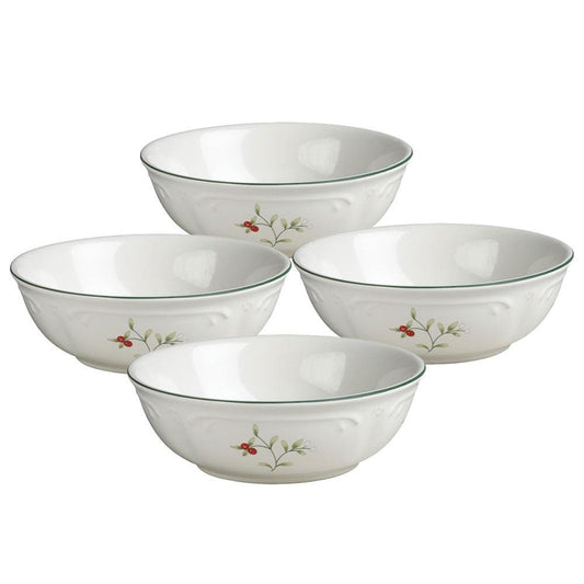 Winterberry Set Of 4 Soup Cereal Bowls