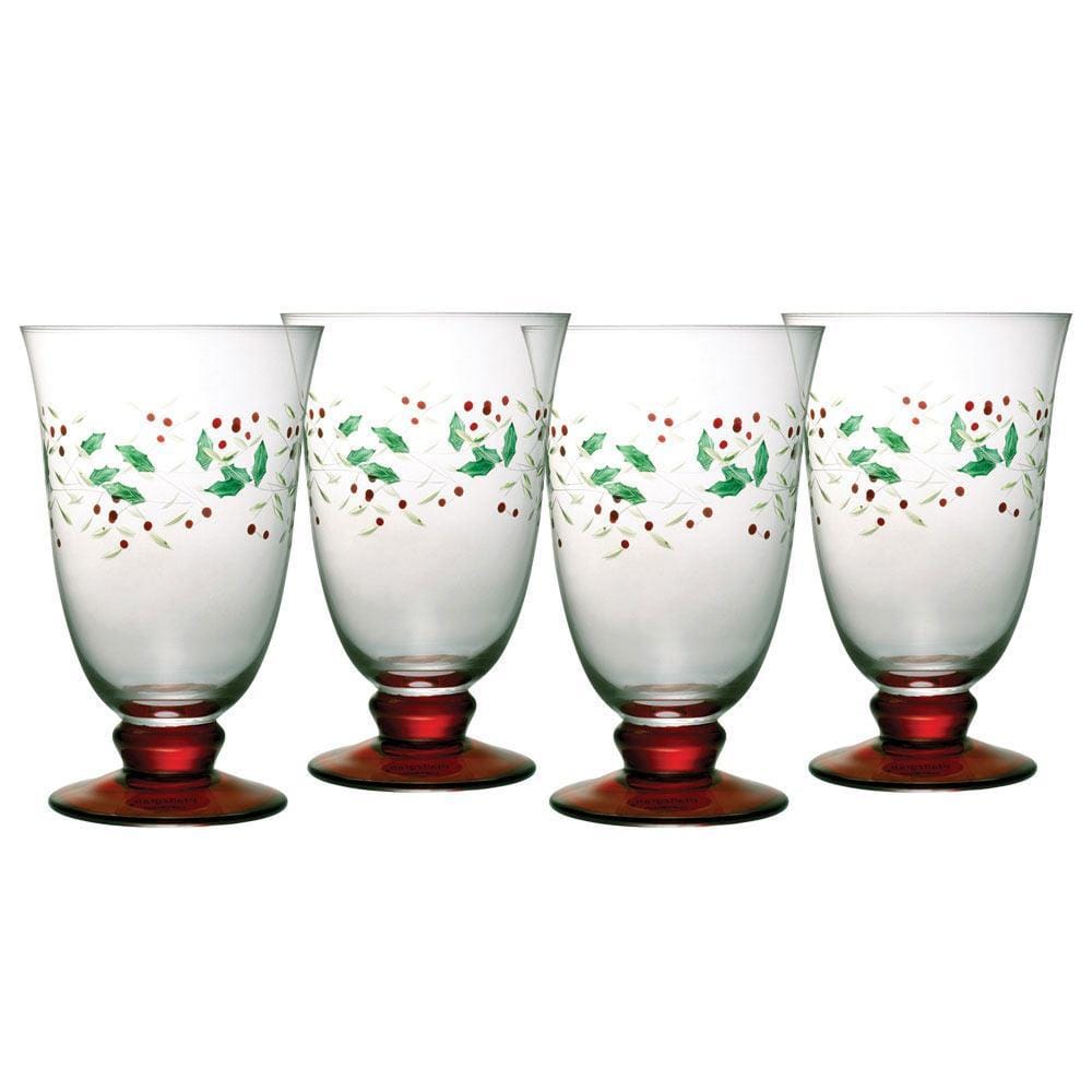 Winterberry Set Of 4 Water Goblets