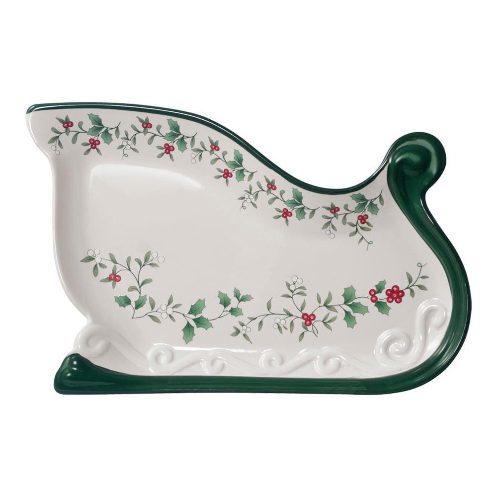 Winterberry Sleigh Serve Dish