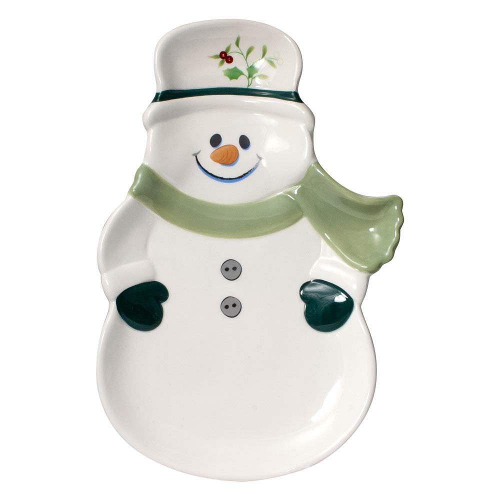 Winterberry Snowman Tray