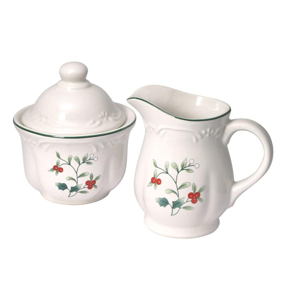 Winterberry Sugar Bowl And Creamer Set