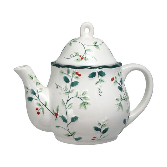 Winterberry Teapot, Sculpted