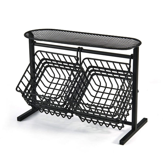 Wrapped Band 2 Tier Storage Basket